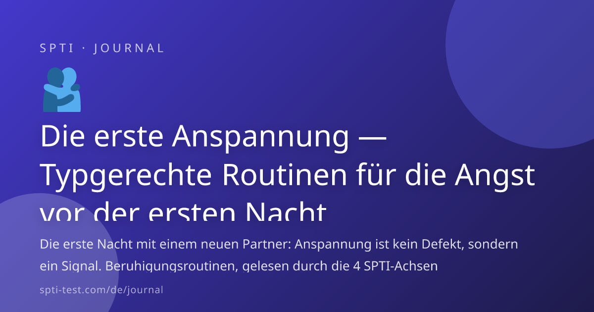 Die erste Anspannung — Typgerechte Routinen für die Angst vor der ...