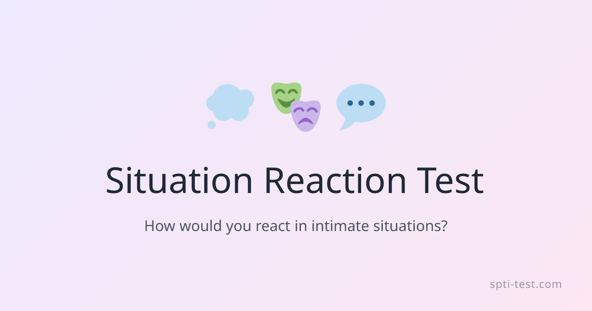 Situation Reaction Test - SPTI